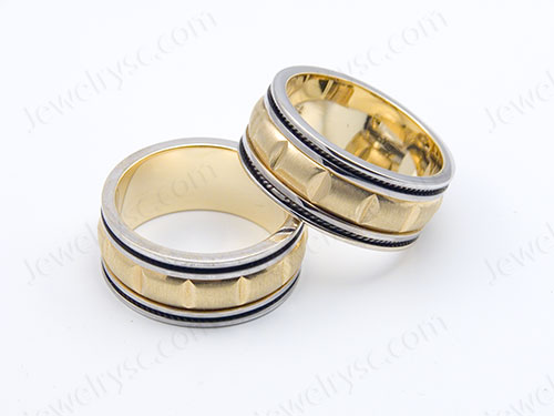 Wedding Rings, Ring, Yellow Gold, White Gold, Black Gold